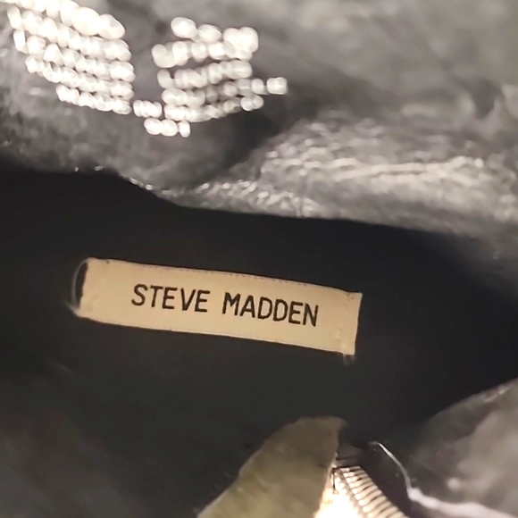 Steve Madden Mottoo Zipper Boots Black 8.5 - Picture 6 of 6